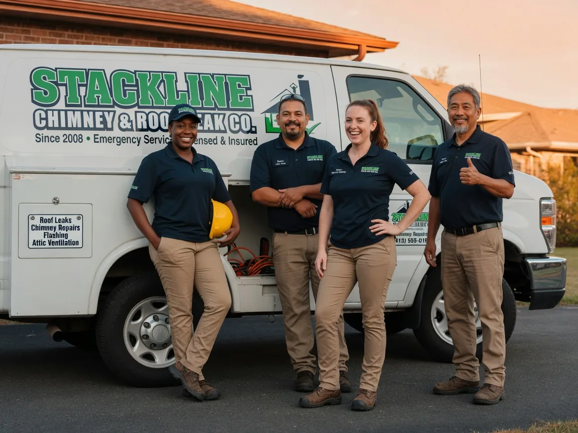 Chimney flashing repair company in Rockdale, TX